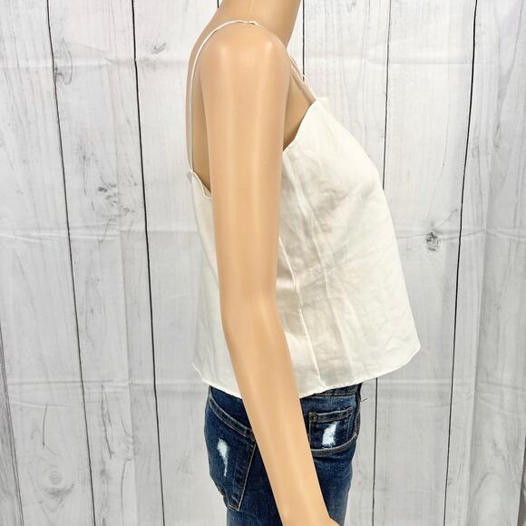 Undercover Wear American VINTAGE 60's Cream Sheer Crop Top Floral SZ Medium - Picture 4 of 7